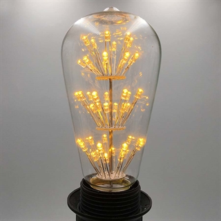  LED globepære - Fireworks effekt ST64